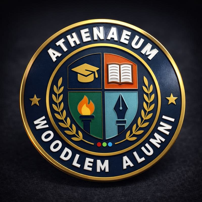 Athenaeum, the Woodlem Park School Hamidiya alumni association logo